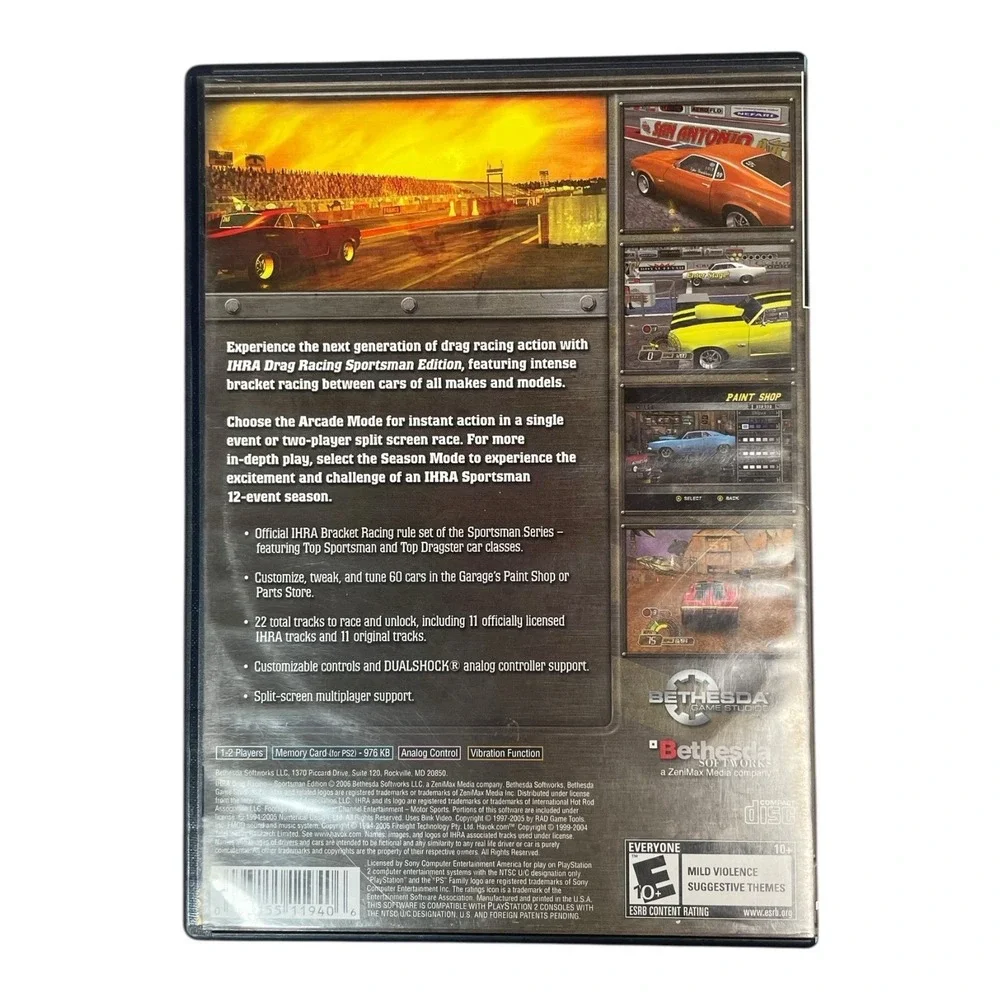 IHRA Drag Racing: Sportsman Edition Sony PlayStation 2